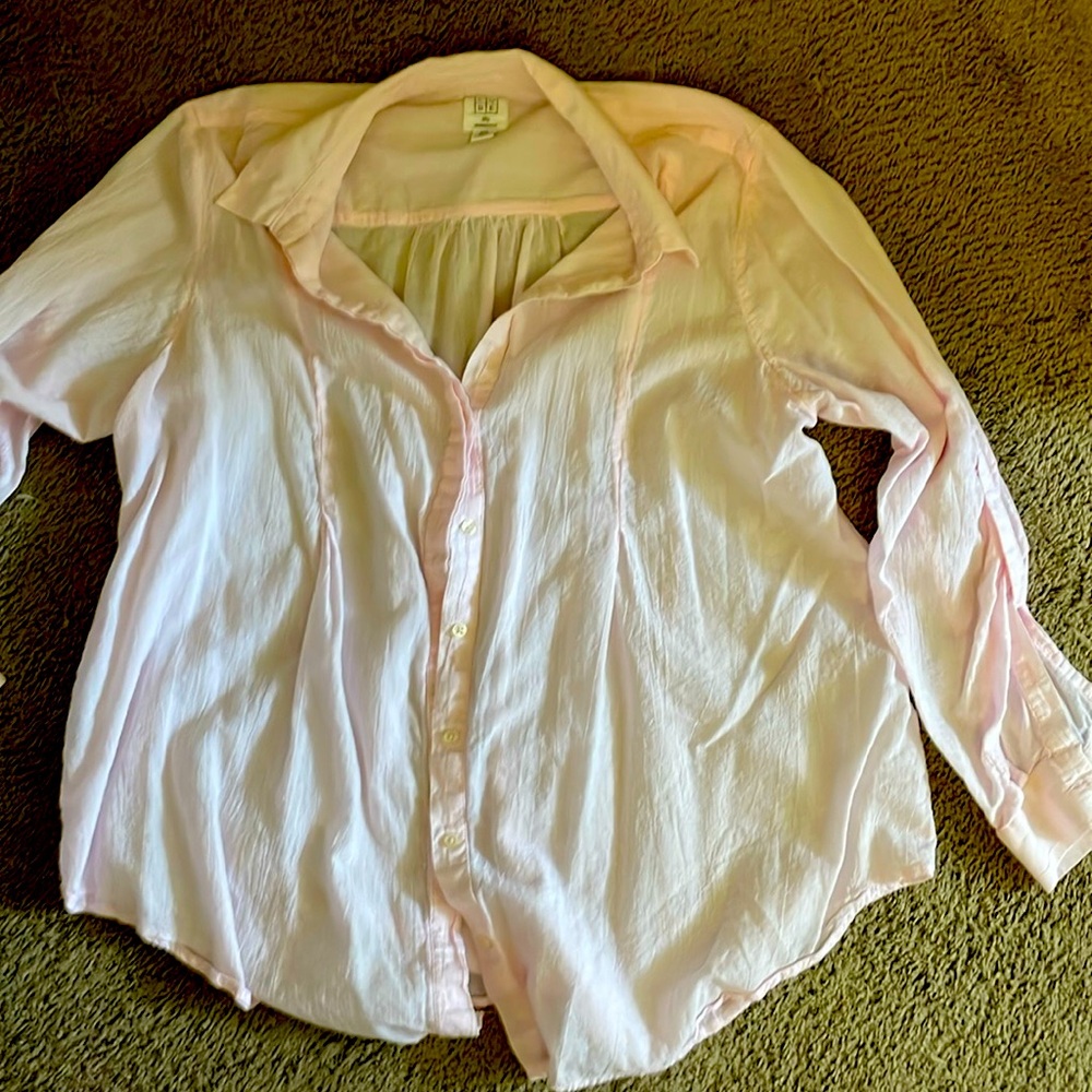 Gauzy light pink blouse
